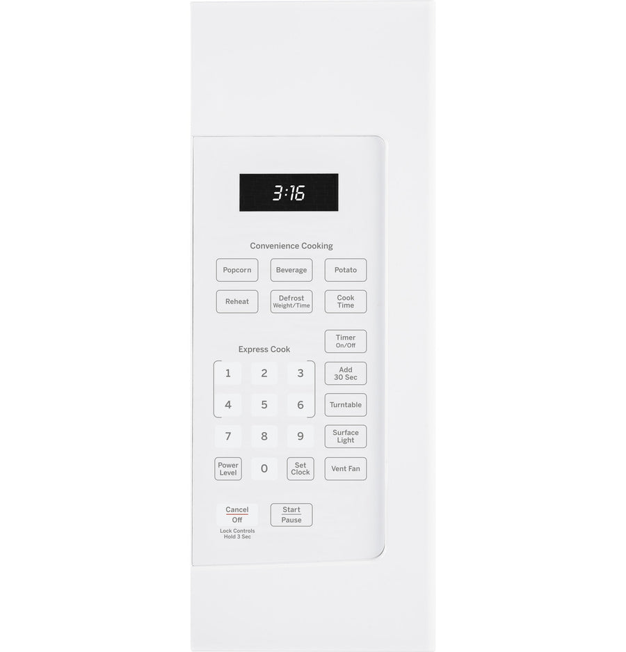 GE 1.6 cu. ft. Over the Range Microwave in White with 13.5 inch Defrost Options 25133SD532 - JVM3160DFWW - Open Box