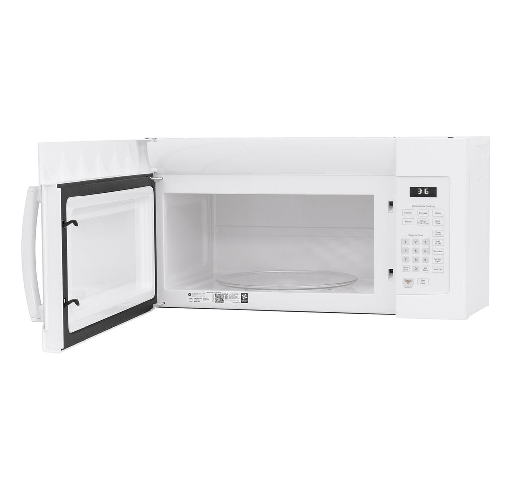 Pictures of GE 1.6 cu. ft. Over the Range Microwave in White with 13.5 inch Defrost Options JVM3160DFWW - Open Box - Neu Appliance Outlet - Discount Appliance Outlet in Austin, Tx