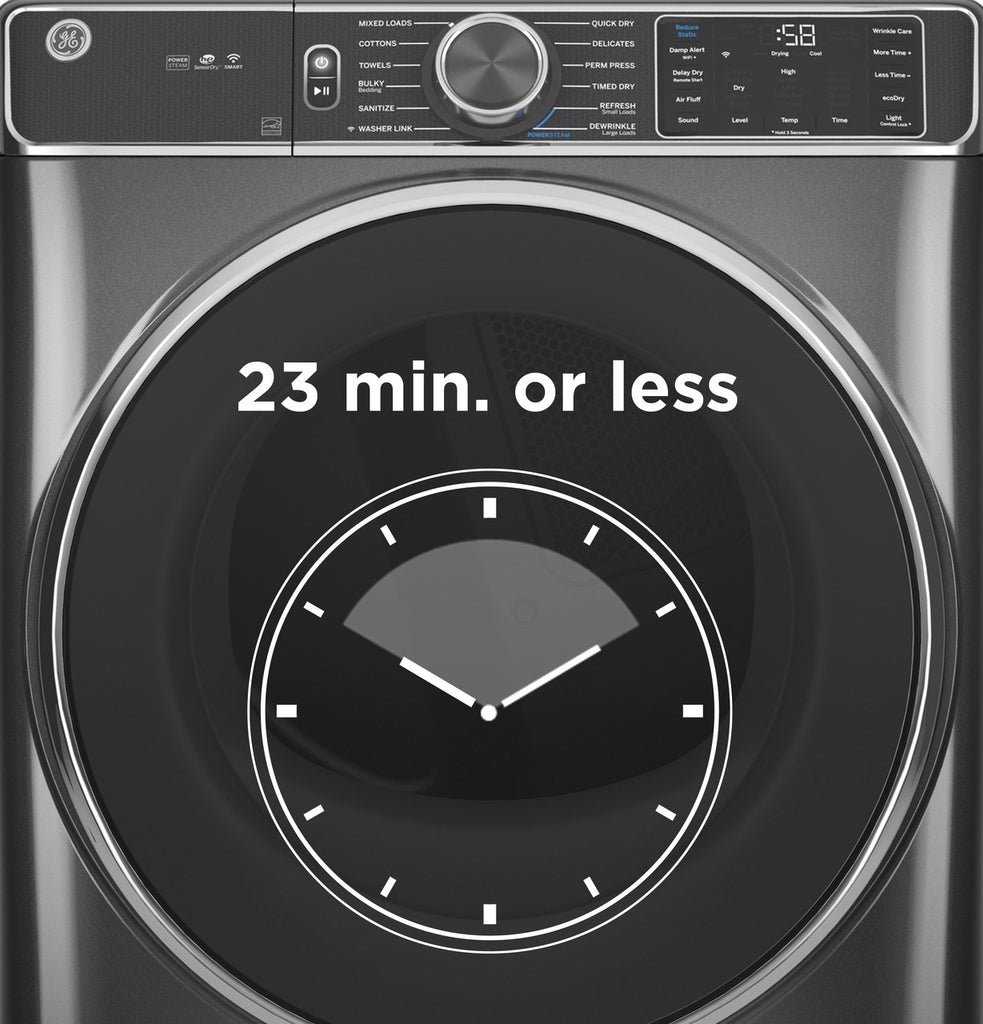 Pictures of GE ENERGY STAR 7.8 cu. ft. Smart Frontload Electric Dryer with Sensor Dry GFD55ESSNWW - New in Box - Neu Appliance Outlet - Discount Appliance Outlet in Austin, Tx