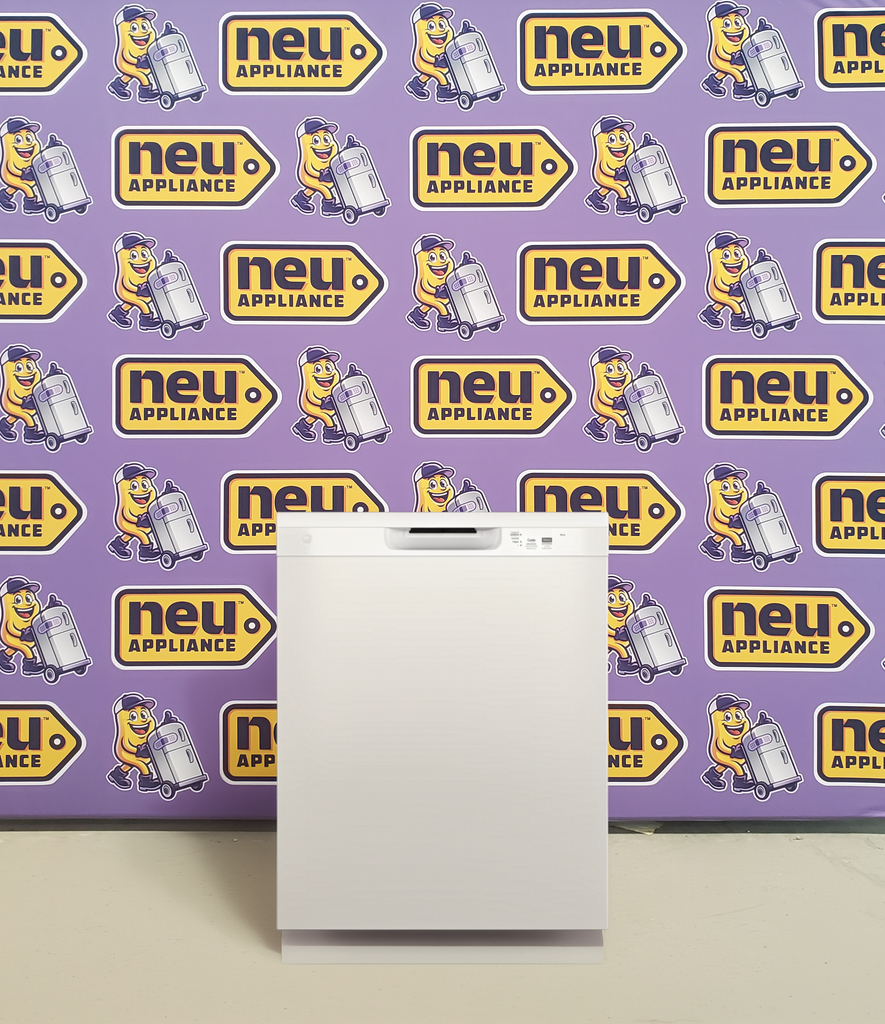 Pictures of GE 24" Wide Dishwasher with Front Controls and Hard Food Disposer in White GE9892 - GDF450PGRWW - New in Box - Neu Appliance Outlet - Discount Appliance Outlet in Austin, Tx