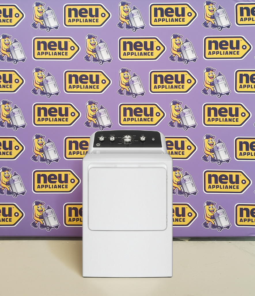 Pictures of GE® 7.2 cu. ft. Capacity Gas Dryer with Up To 120 ft. Venting and Extended Tumble GE9904 - GTD48GASWWB - New in Box - Neu Appliance Outlet - Discount Appliance Outlet in Austin, Tx