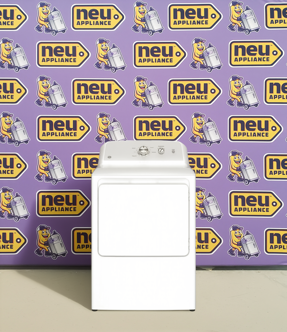 GE White Electric 7.2 Cu. Ft. Capacity Dryer with Up to 120 Ft. Venting and Reversible Door GE9906 - GTD38EASWWS - New in Box