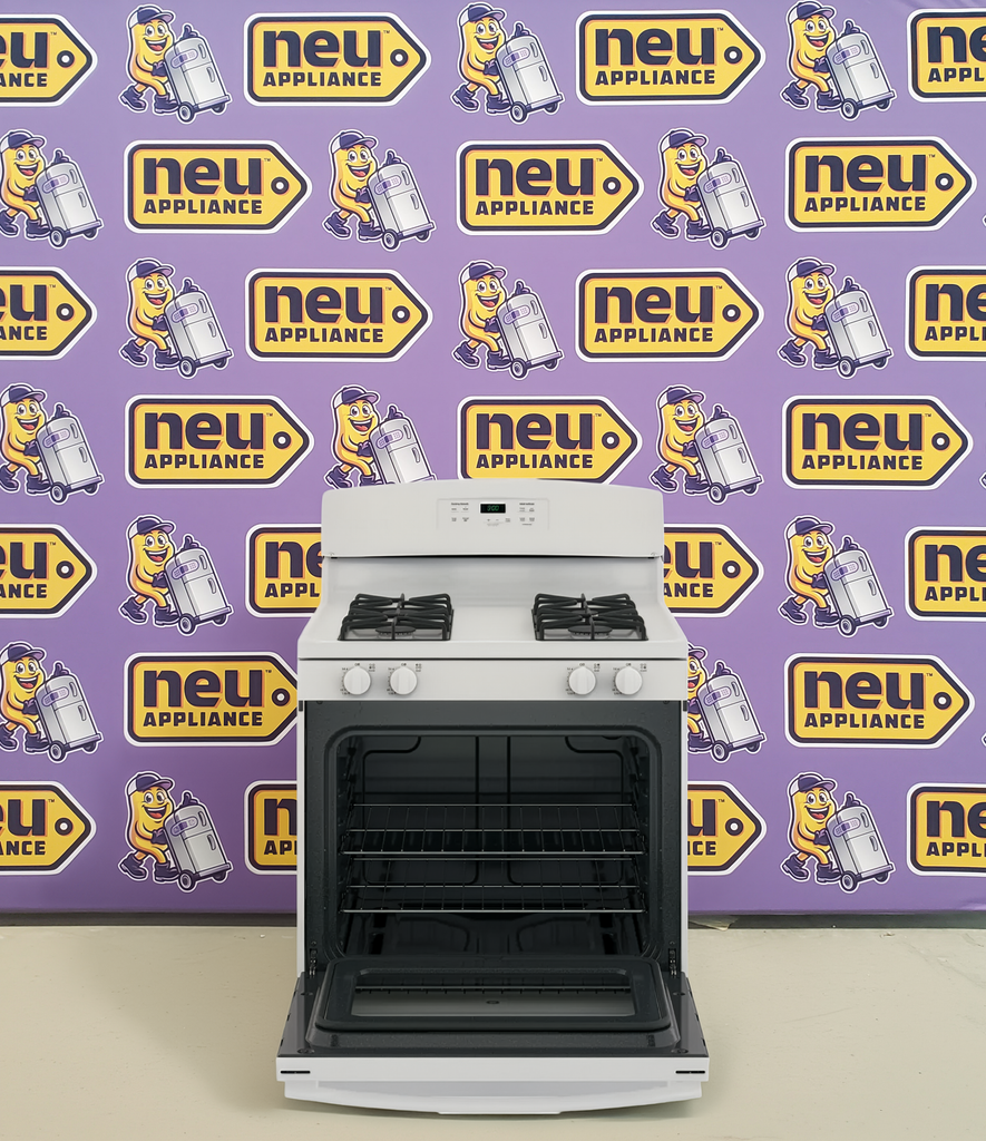 Pictures of GE® 30" Free-Standing Gas Range in White GE9879 - JGBS60DEKWW - New In Box - Neu Appliance Outlet - Discount Appliance Outlet in Austin, Tx