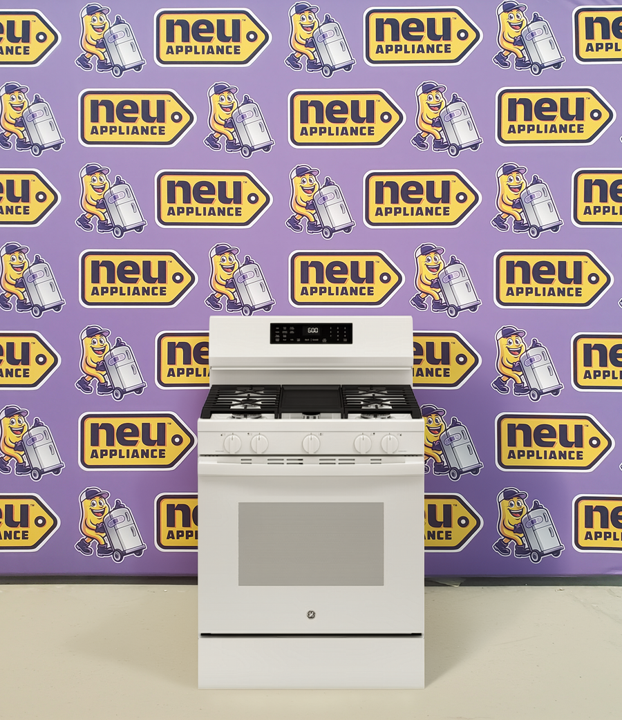 GE® Free-Standing Gas Convection Range with No Preheat Air Fry and EasyWash™ Oven Tray GGF600AVWW - New in Box