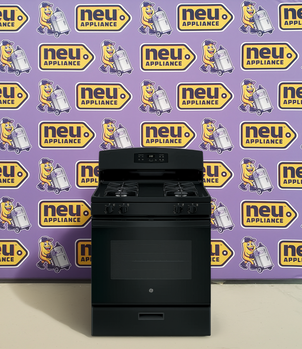 GE® 30" Free-Standing Gas Range in Black GE9881 - JGBS60DEKBB - New In Box