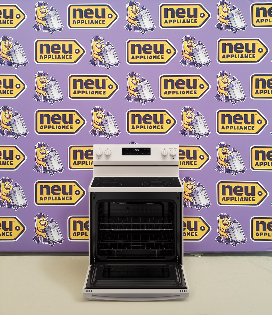GE® ENERGY STAR® 30" Free-Standing Electric Range in White GE9886 - GRF400SVWW  - New In Box