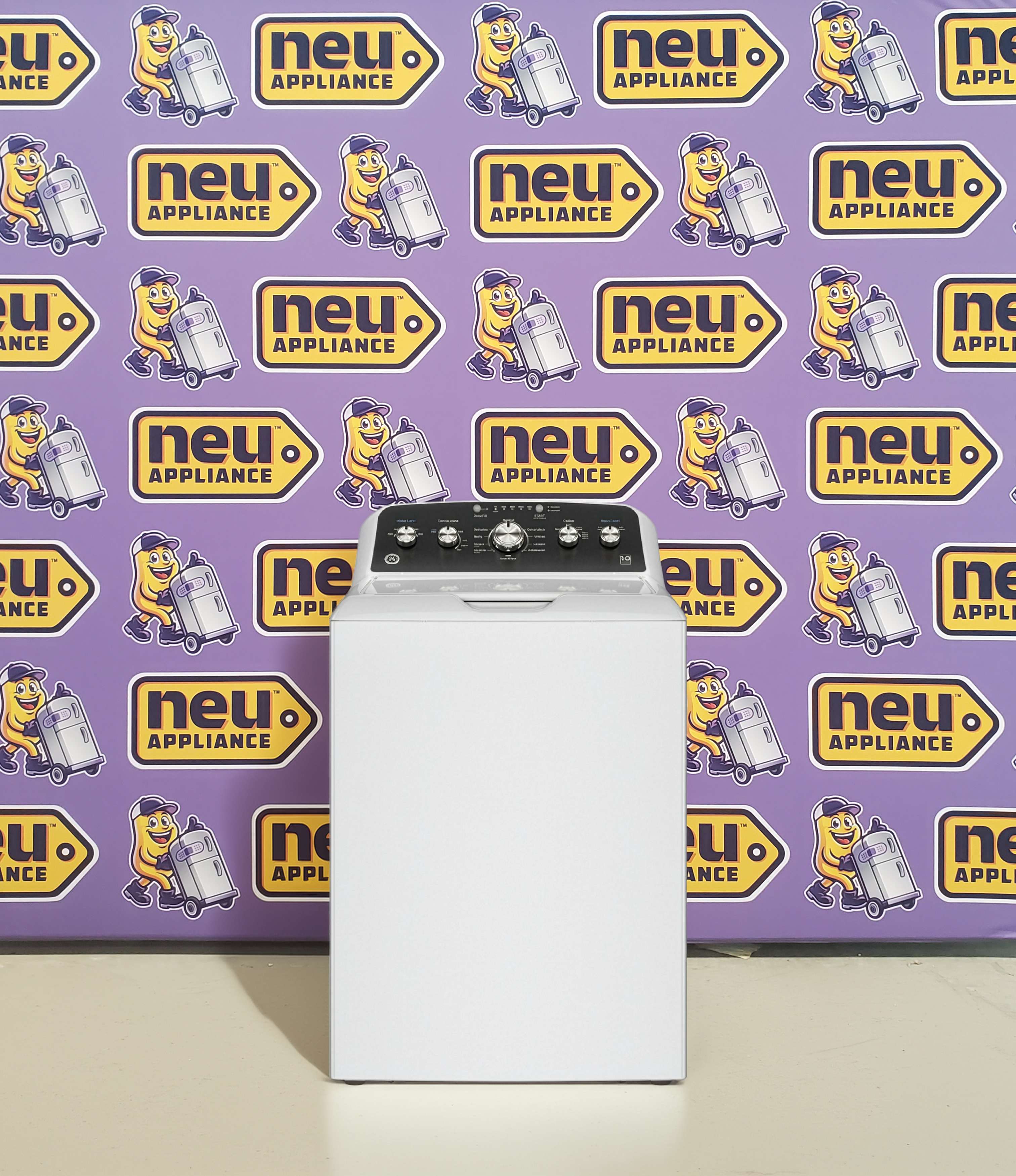 Pictures of GE® 4.5 cu. ft. Capacity Washer with Stainless Steel Basket, Cold Plus and Wash Boost GE9902 - GTW485ASWWB - New in Box - Neu Appliance Outlet - Discount Appliance Outlet in Austin, Tx
