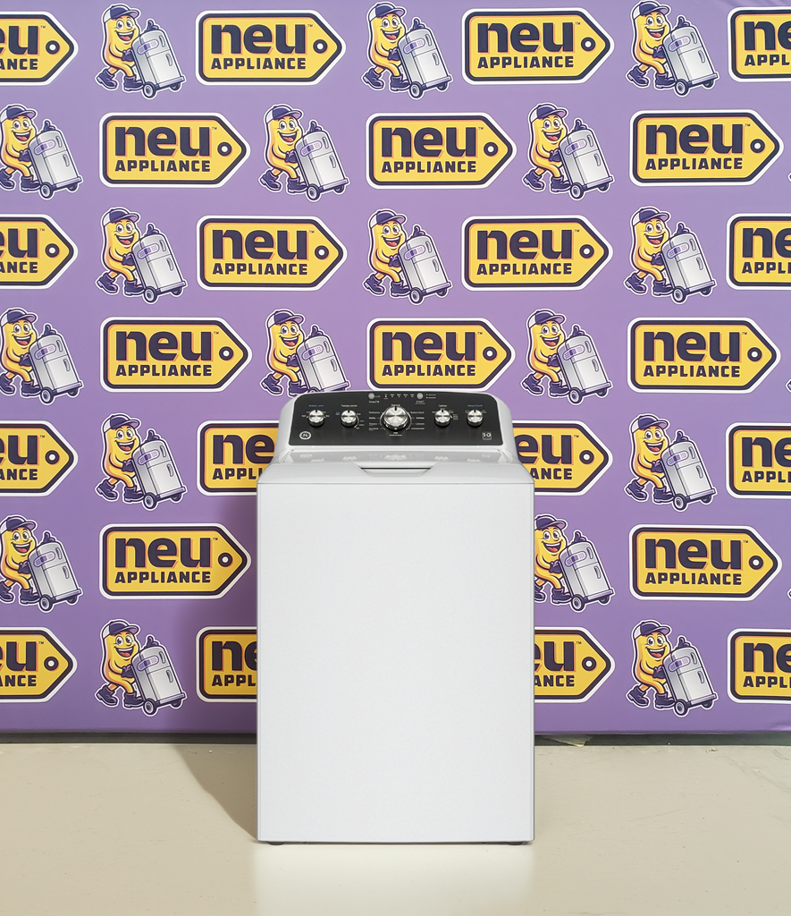 Pictures of GE® 4.5 cu. ft. Capacity Washer with Stainless Steel Basket, Cold Plus and Wash Boost GE9902 - GTW485ASWWB - New in Box - Neu Appliance Outlet - Discount Appliance Outlet in Austin, Tx
