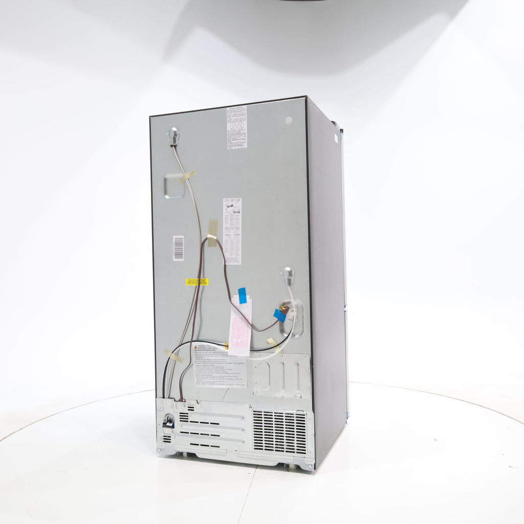 GE 33" Wide Stainless Steel ENERGY STAR 24.7 Cu. Ft. French-Door Refrigerator with Ice Maker and Water Dispenser GE9843 - GNE25JYKFS - New in Box