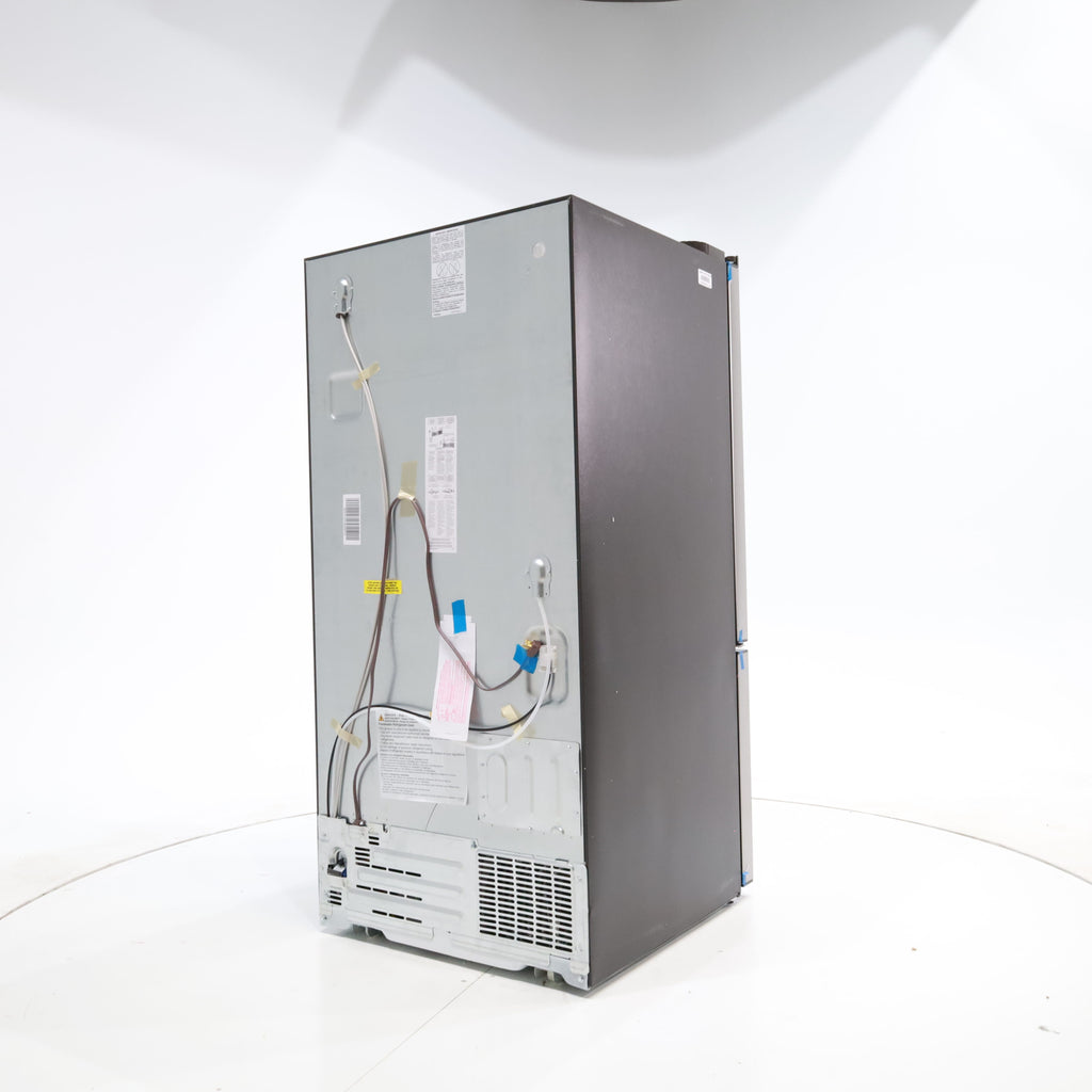 GE 33" Wide Stainless Steel ENERGY STAR 24.7 Cu. Ft. French-Door Refrigerator with Ice Maker and Water Dispenser GE9843 - GNE25JYKFS - New in Box