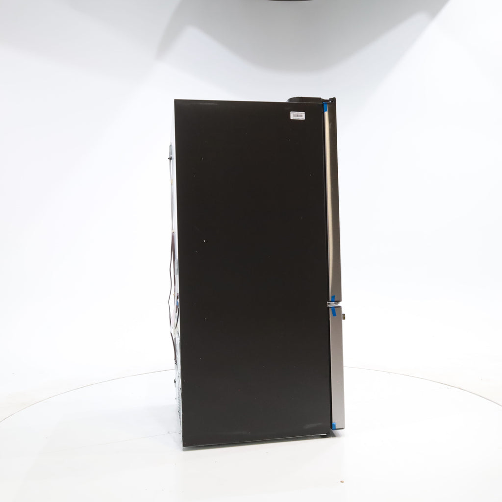 GE 33" Wide Stainless Steel ENERGY STAR 24.7 Cu. Ft. French-Door Refrigerator with Ice Maker and Water Dispenser GE9843 - GNE25JYKFS - New in Box