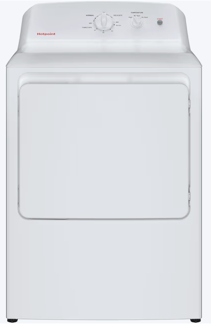 Pictures of Hotpoint 6.2 cu. ft. Capacity Electric Dryer with Up To 120 ft. Venting and Shallow Depth HTX26EASWWW - Scratch & Dent (Minor) - Neu Appliance Outlet - Discount Appliance Outlet in Austin, Tx