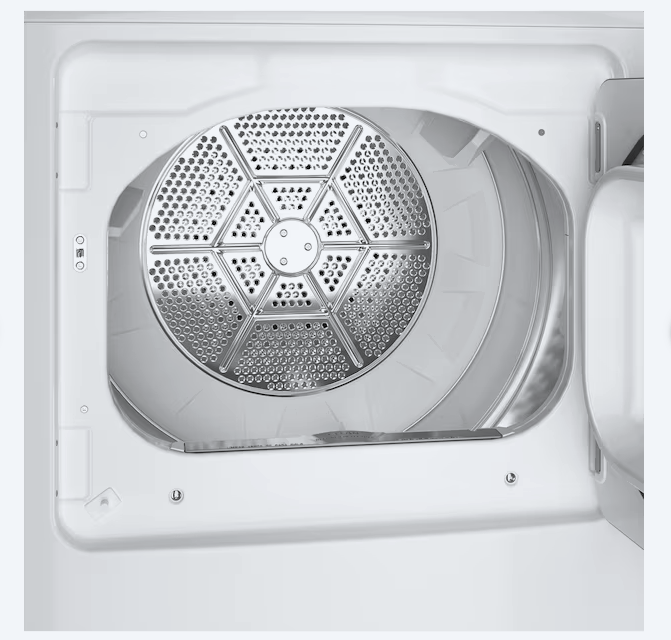 Hotpoint 6.2 cu. ft. Capacity Electric Dryer with Up To 120 ft. Venting and Shallow Depth 251310SD909 - HTX26EASWWW - Scratch & Dent (Moderate)