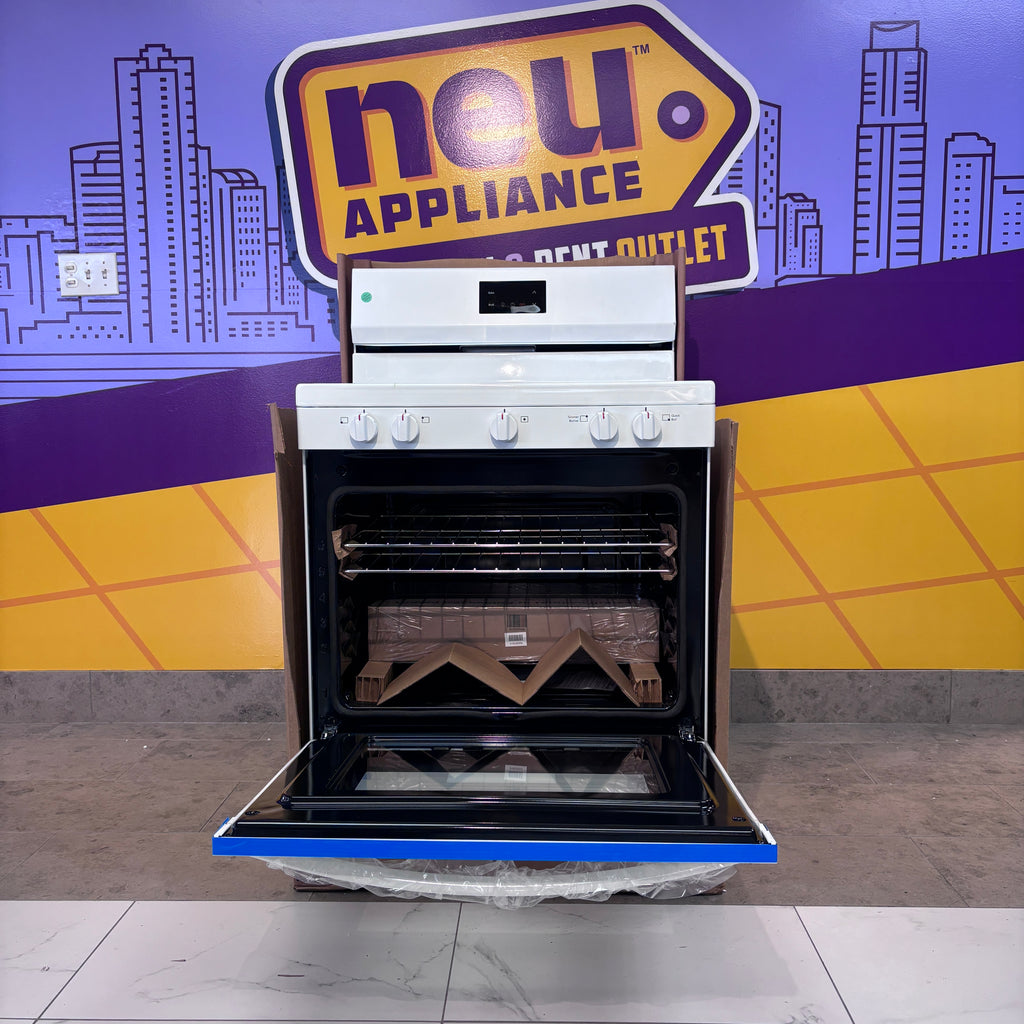 Pictures of Frigidaire White 30" 5 Burner Gas Range with Even Baking Technology - New in Box - Neu Appliance Outlet - Discount Appliance Outlet in Austin, Tx