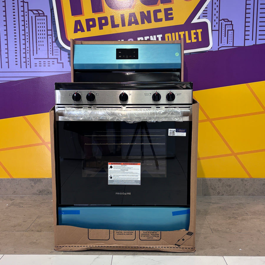 Frigidaire Stainless Steel 30" 5 Burner Gas Range with Even Baking Technology - New in Box