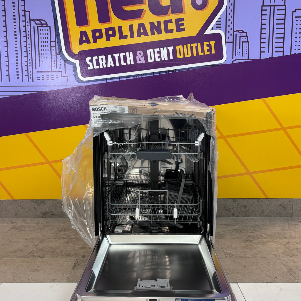 Pictures of Bosch 100 Series 24 in. Stainless Steel Front Control Smart 48 dBA Built-In Stainless Steel Tub Dishwasher - New - Neu Appliance Outlet - Discount Appliance Outlet in Austin, Tx