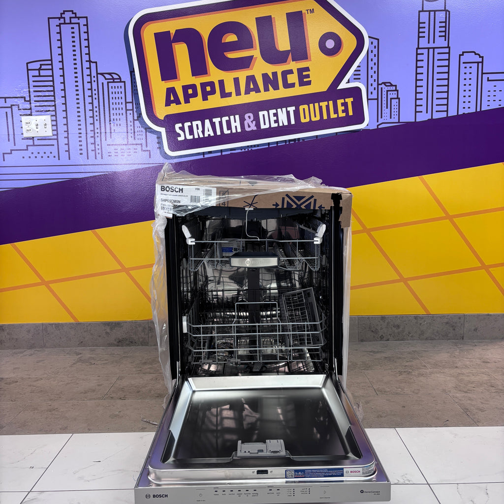 Pictures of Bosch Stainless Steel 500 Series 24 inch Wide Fully Integrated Built In Smart Dishwasher with 16 Place Setting Capacity and 3rd Rack SHP65CM5N - New In Box - Neu Appliance Outlet - Discount Appliance Outlet in Austin, Tx
