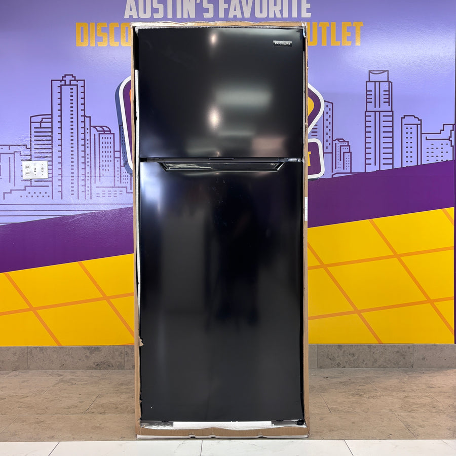 Black Frigidaire 28 inch wide 18 cu. ft. ENERGY STAR Top Freezer Refrigerator - New
