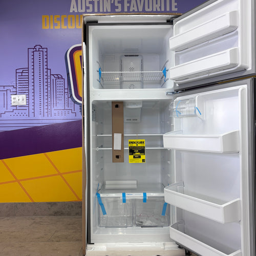 Pictures of Stainless Steel Frigidaire 28 inch wide 18 cu. ft. ENERGY STAR Top Freezer Refrigerator FFHT1822UV - New - Neu Appliance Outlet - Discount Appliance Outlet in Austin, Tx