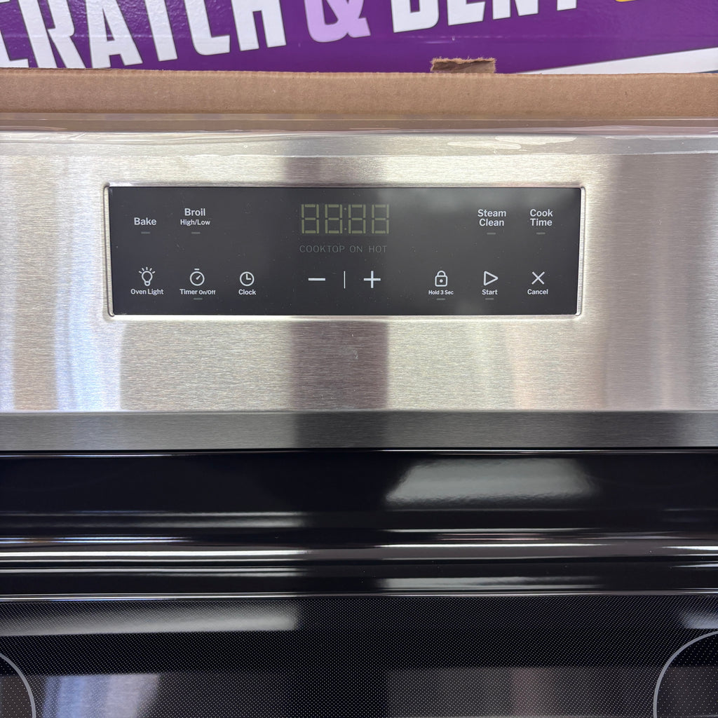 Pictures of GE® Stainless Steel ENERGY STAR® 30" Free-Standing Electric Range with 4 Burner Radiant Cooktop GRF400SVSS - New In Box - Neu Appliance Outlet - Discount Appliance Outlet in Austin, Tx