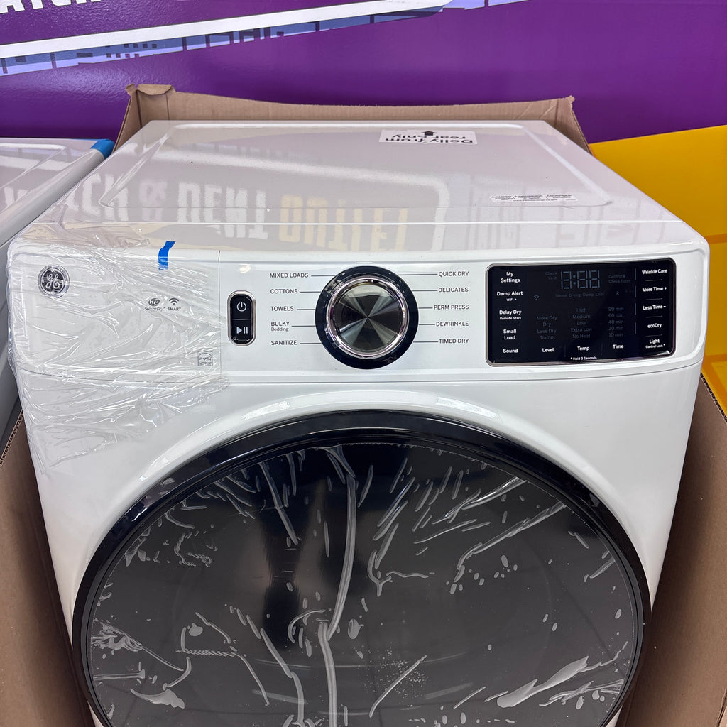 GE ENERGY STAR 4.8 cu. ft. Capacity Smart Front Load Washer with UltraFresh Vent System with OdorBlock GFW550SSNWW - New in Box and GE ENERGY STAR 7.8 cu. ft. Smart Frontload Electric Dryer with Sensor Dry 15021 - GFD55ESSNWW - New in Box