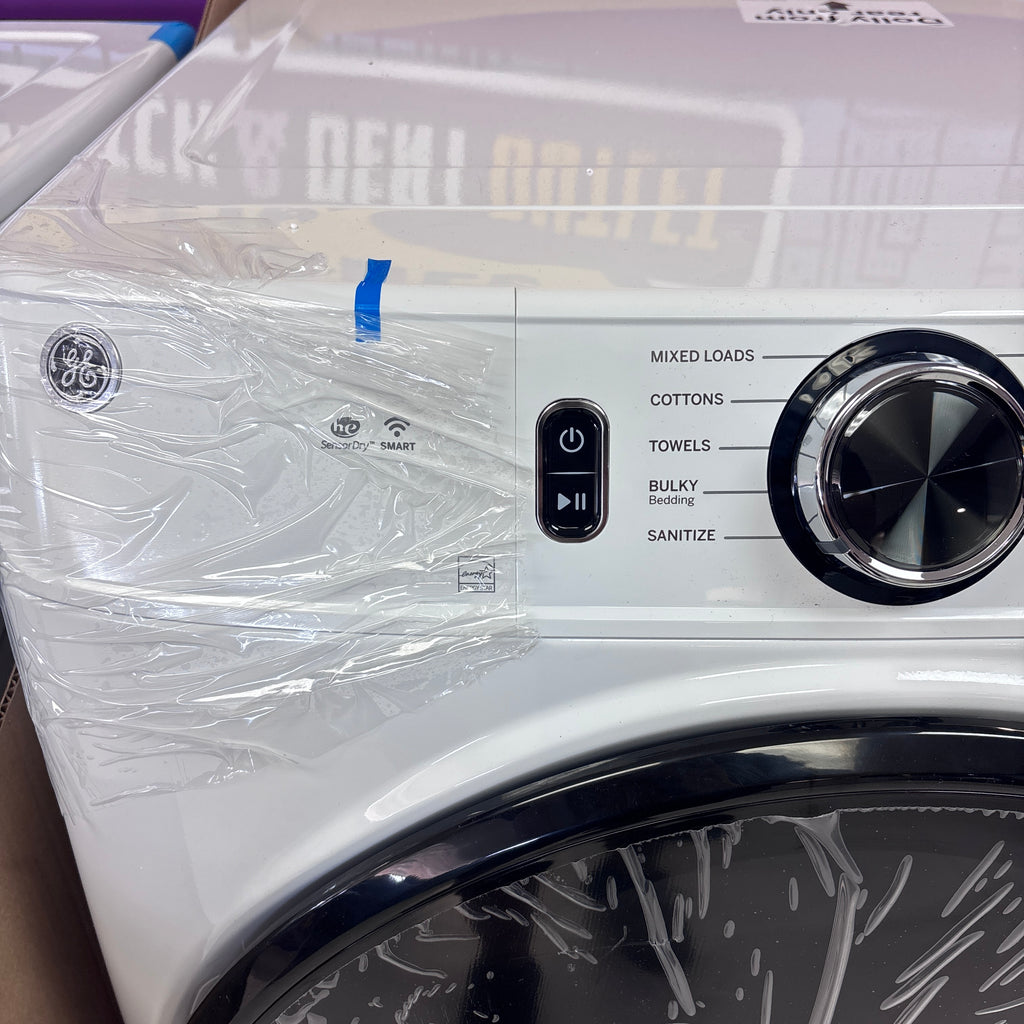GE ENERGY STAR 4.8 cu. ft. Capacity Smart Front Load Washer with UltraFresh Vent System with OdorBlock GFW550SSNWW - New in Box and GE ENERGY STAR 7.8 cu. ft. Smart Frontload Electric Dryer with Sensor Dry 15021 - GFD55ESSNWW - New in Box