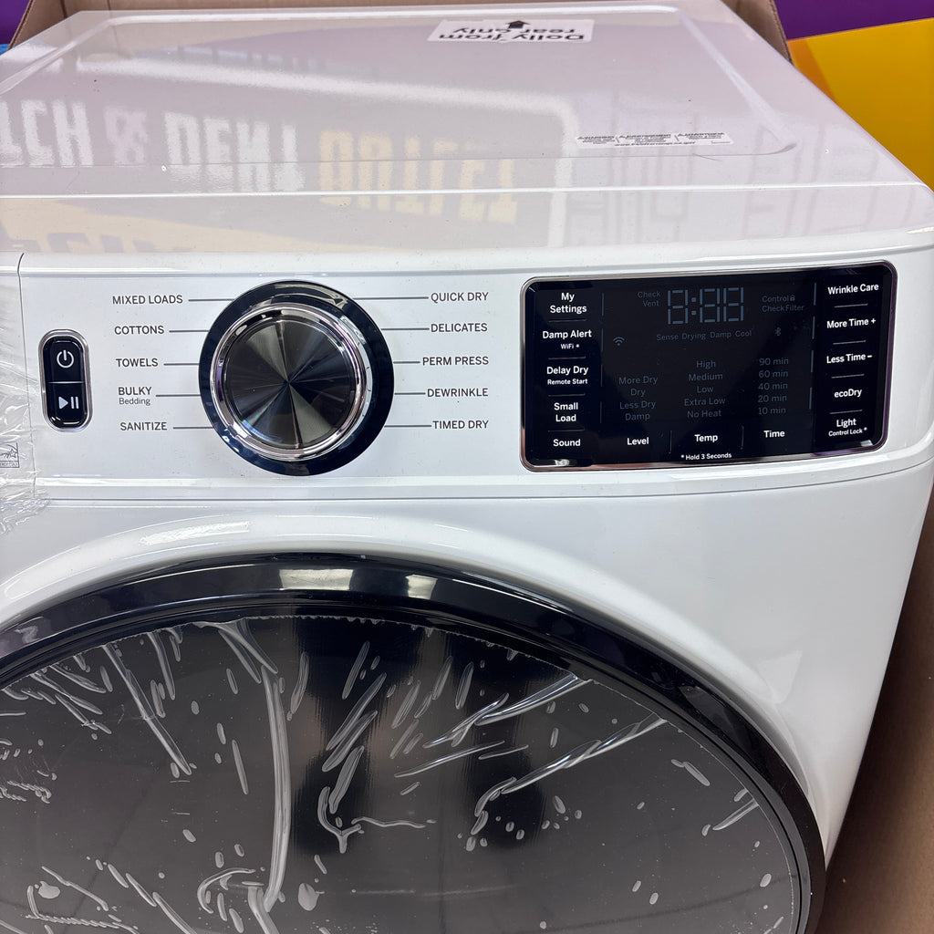 GE ENERGY STAR 4.8 cu. ft. Capacity Smart Front Load Washer with UltraFresh Vent System with OdorBlock GFW550SSNWW - New in Box and GE ENERGY STAR 7.8 cu. ft. Smart Frontload Electric Dryer with Sensor Dry 15021 - GFD55ESSNWW - New in Box