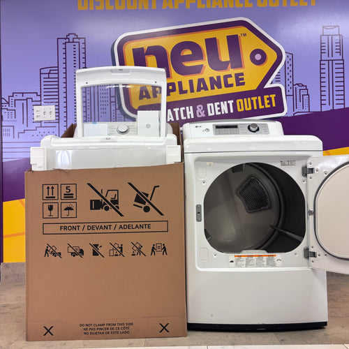 LG 4.1 Cu Ft Agitator Top-Load Washer with 4 Way Agitator and TurboDrum Technology WT6105CW - New in Box and LG 7.3 cu. ft. Ultra Large High Efficiency Gas Dryer w/ Sensor Dry Technology 15022 - DLG4971W - Certified Refurbished