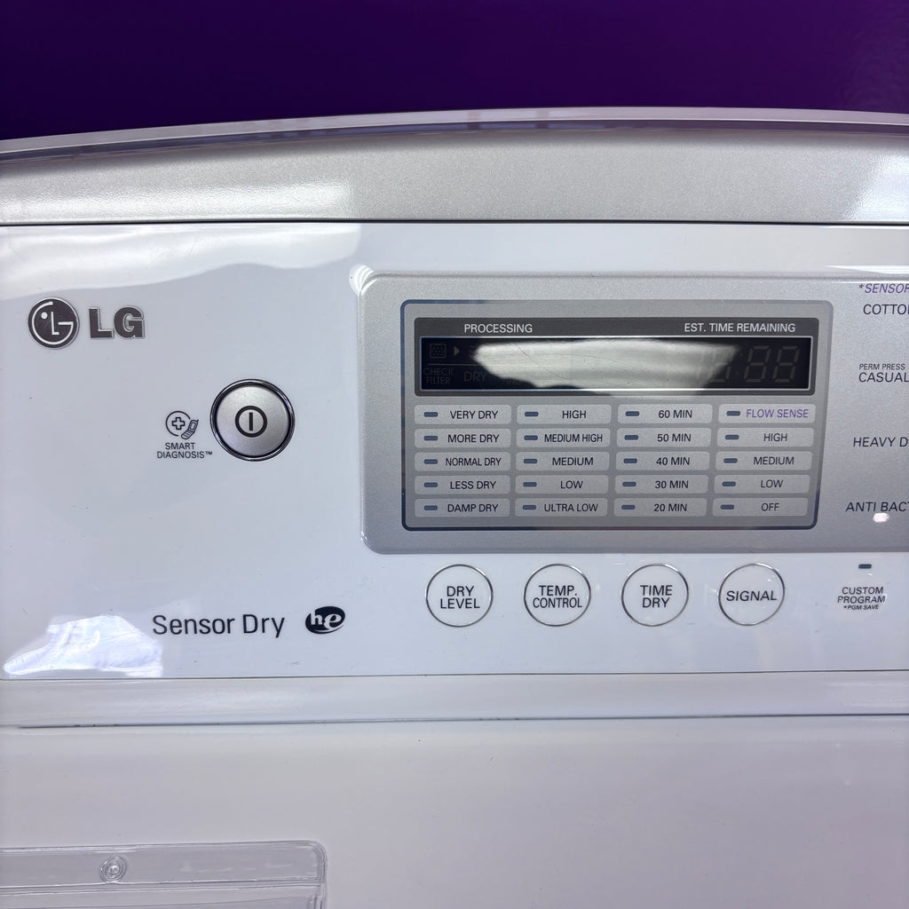 LG 4.1 Cu Ft Agitator Top-Load Washer with 4 Way Agitator and TurboDrum Technology WT6105CW - New in Box and LG 7.3 cu. ft. Ultra Large High Efficiency Gas Dryer w/ Sensor Dry Technology 15022 - DLG4971W - Certified Refurbished