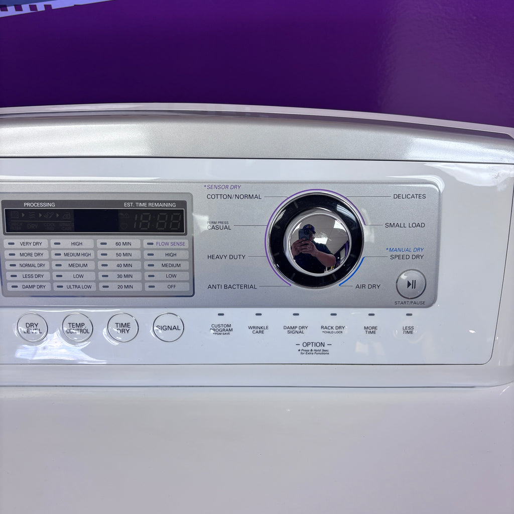 LG 4.1 Cu Ft Agitator Top-Load Washer with 4 Way Agitator and TurboDrum Technology WT6105CW - New in Box and LG 7.3 cu. ft. Ultra Large High Efficiency Gas Dryer w/ Sensor Dry Technology 15022 - DLG4971W - Certified Refurbished