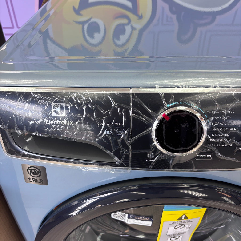 Electrolux 27 in. 4.5 cu.ft. HE Front Load ENERGY STAR Washer with LuxCare Wash System ELFW7437AG - New in Box and  Electrolux 8 cu.ft.  Electric Dryer vented Front Load Perfect Steam Dryer with Instant Refresh 15028 - ELFE7437AG - Scratch & Dent (Minor)