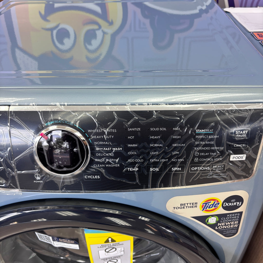 Electrolux 27 in. 4.5 cu.ft. HE Front Load ENERGY STAR Washer with LuxCare Wash System ELFW7437AG - New in Box and  Electrolux 8 cu.ft.  Electric Dryer vented Front Load Perfect Steam Dryer with Instant Refresh 15028 - ELFE7437AG - Scratch & Dent (Minor)