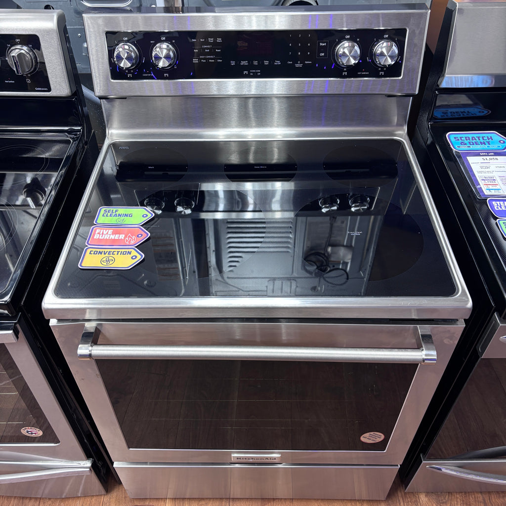 Pictures of KitchenAid 30-Inch 5-Element Electric Convection Range 5SD182 - KFEG500ESS - Scratch & Dent (Minor) - Neu Appliance Outlet - Discount Appliance Outlet in Austin, Tx