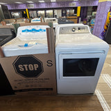 GE White Top Load 4.0 Cu. Ft. Capacity Washer with Stainless Steel Wash Basket GTW325ASWWW - New in Box and  GE ENERGY STAR 7.4 cu. ft. Capacity Aluminized Alloy Drum Electric Dryer with Sensor Dry  15035 - GTD65EBSJWS - Certified Refurbished