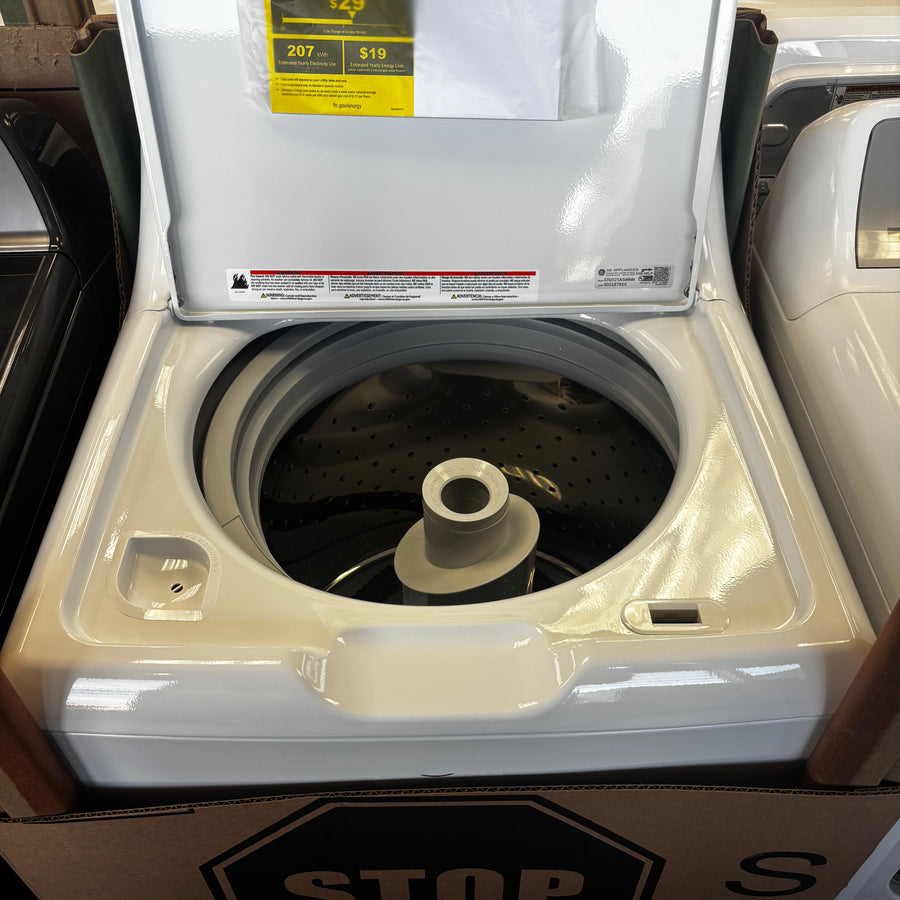 GE White Top Load 4.0 Cu. Ft. Capacity Washer with Stainless Steel Wash Basket GTW325ASWWW - New in Box and  GE ENERGY STAR 7.4 cu. ft. Capacity Aluminized Alloy Drum Electric Dryer with Sensor Dry  15035 - GTD65EBSJWS - Certified Refurbished