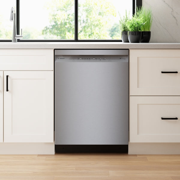 Pictures of Bosch 100 Series 24 in. Stainless Steel Front Control Smart 48 dBA Built-In Stainless Steel Tub Dishwasher - New - Neu Appliance Outlet - Discount Appliance Outlet in Austin, Tx