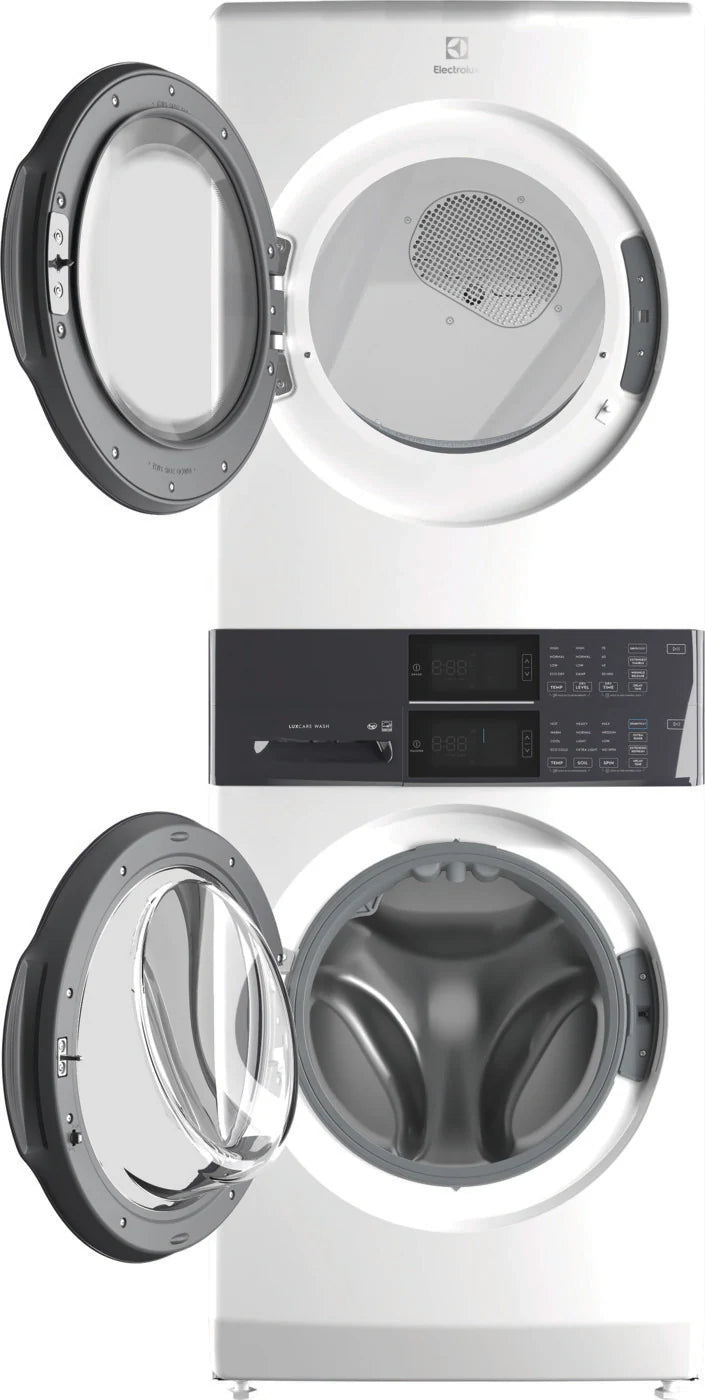 Electrolux White 300 Series Laundry Tower Single Unit Washer & Gas Dryer with LuxCare Wash System 30133SD139 - ELTG7300AW - Scratch & Dent (Moderate)