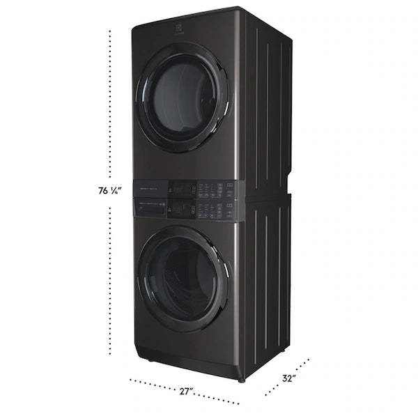 Pictures of Electrolux Titanium 600 Series Laundry Tower Single Unit 4.5 cu ft Washer & 8 cu ft Electric Dryer ELTE7600AT - Scratch & Dent (Minor) - Neu Appliance Outlet - Discount Appliance Outlet in Austin, Tx