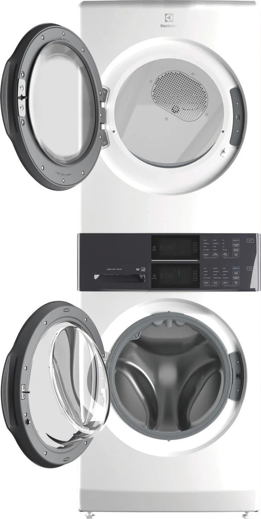 Pictures of Electrolux 300 Series Laundry Tower Single Unit Washer & Electric Dryer with LuxCare® Wash System in White ELTE7300AW - Scratch & Dent (Minor) - Neu Appliance Outlet - Discount Appliance Outlet in Austin, Tx