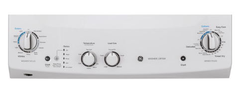 Pictures of GE Unitized Spacemaker® 3.8 cu. ft. Capacity Washer with Stainless Steel Basket and 5.9 cu. ft. Capacity Electric Dryer 3SD715 - GUD27ESSMWW - Open Box - Neu Appliance Outlet - Discount Appliance Outlet in Austin, Tx