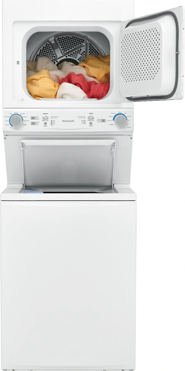 Frigidaire Electric Washer/Dryer Laundry Center - 3.9 Cu. Ft Washer and 5.5 Cu. Ft. Dryer 22442629 - FLCE7522AW - Scratch & Dent (Moderate)