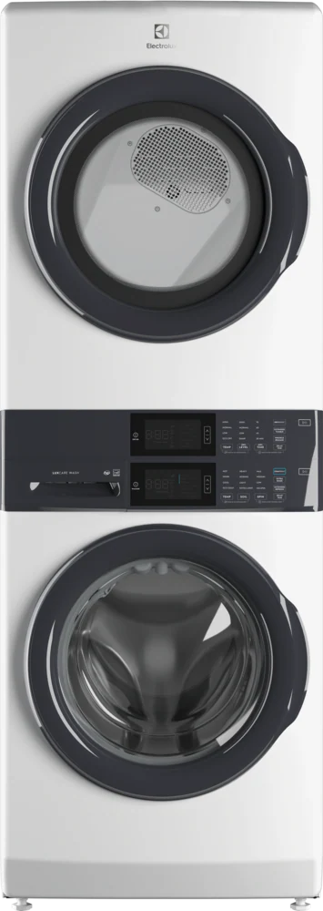 Electrolux White 300 Series Laundry Tower Single Unit Washer & Gas Dryer with LuxCare Wash System 30133SD139 - ELTG7300AW - Scratch & Dent (Moderate)