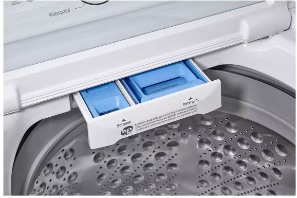 Pictures of LG White Top Load 4.5 Cu. Ft. Washer with TurboDrum Technology WT7000CW - New in Box and LG White Gas Ultra Large Capacity 7.3 Cu. Ft. Dryer with Sensor Dry Technology DLG7001W - Open Box - Neu Appliance Outlet - Discount Appliance Outlet in Austin, Tx