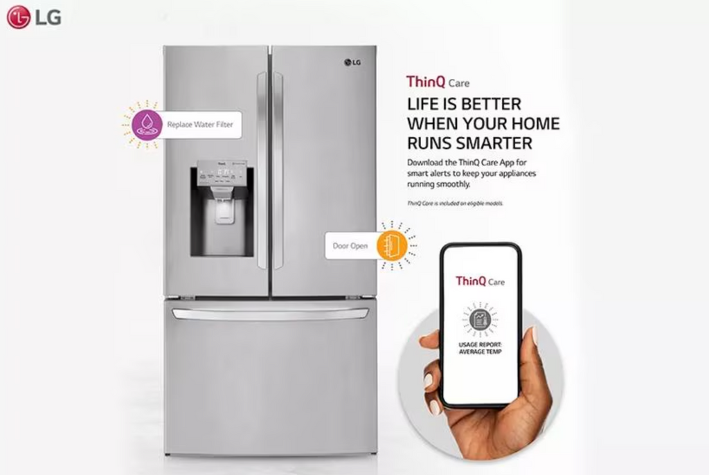 Pictures of 28 cu. ft. 3 Door French Door, Ice and Water with Single Ice Maker in Printproof Stainless Steel LRFS28XBS - Open Box - Neu Appliance Outlet - Discount Appliance Outlet in Austin, Tx