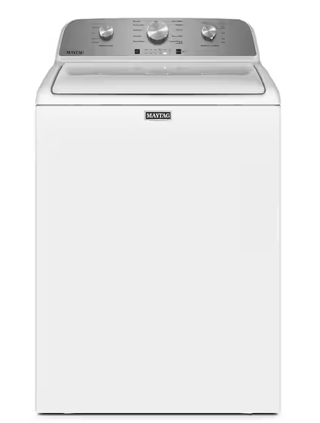 Pictures of Maytag 4.5 cu. ft. Capacity Top Load Washer with Power™ Agitator and Deep Fill MVW4505MW - Open Box and Maytag 7.0 cu. ft. Capacity Top Load Electric Wrinkle Prevent Dryer MED4500MW - Scratch & Dent (Minor) - Neu Appliance Outlet - Discount Appliance Outlet in Austin, Tx