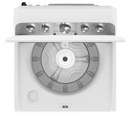 Pictures of Maytag White 4.5 Cu. Ft. High Efficiency Washer with PowerWash Cycle MVW5035MW and Maytag White Electric 7.0 Cu. FT. Dryer with Moisture Sensing MED5030MW - New in Box - Neu Appliance Outlet - Discount Appliance Outlet in Austin, Tx