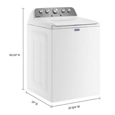 Pictures of Maytag White 4.5 Cu. Ft. High Efficiency Washer with PowerWash Cycle MVW5035MW and Maytag White Electric 7.0 Cu. FT. Dryer with Moisture Sensing MED5030MW - New in Box - Neu Appliance Outlet - Discount Appliance Outlet in Austin, Tx