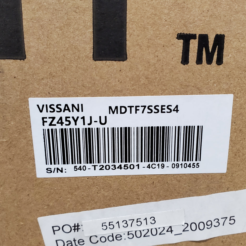 Vissani 7.2 cu. ft. Top Freezer Refrigerator in Fingerprint Resistant Stainless Steel Look 25135SD685 - MDTF7SSES4 - New in Box