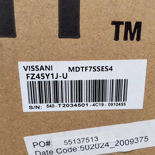 Vissani 7.2 cu. ft. Top Freezer Refrigerator in Fingerprint Resistant Stainless Steel Look 25135SD685 - MDTF7SSES4 - New in Box
