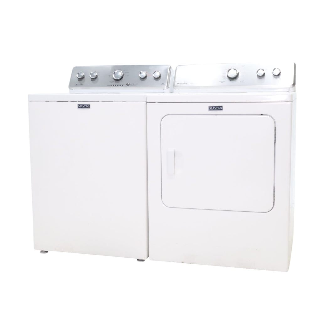 Pictures of Neu Preferred Maytag High Capacity Impeller Washer & Electric Dryer Set: 3.8 cu. ft. High Capacity Impeller Washer With Extra Water Cycle / Option & 7.0 cu. ft. Electric 220v Dryer With Auto Sensor Dry - Certified Refurbished - Neu Appliance Outlet - Discount Appliance Outlet in Austin, Tx